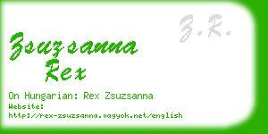 zsuzsanna rex business card